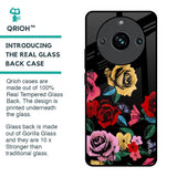 Floral Decorative Glass Case For Realme 11 Pro Plus 5G