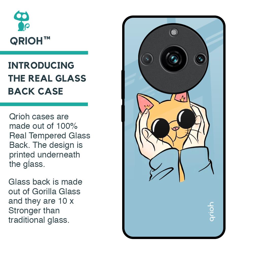 Adorable Cute Kitty Glass Case For Realme 11 Pro Plus 5G