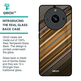 Diagonal Slash Pattern Glass Case for Realme 11 Pro Plus 5G