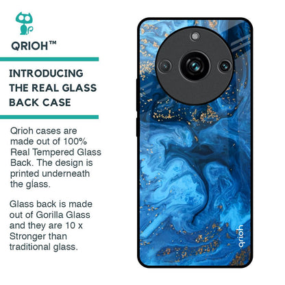 Gold Sprinkle Glass Case for Realme 11 Pro Plus 5G