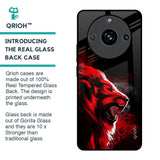 Red Angry Lion Glass Case for Realme 11 Pro Plus 5G