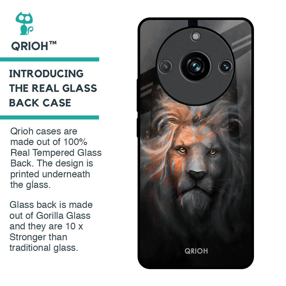 Devil Lion Glass Case for Realme 11 Pro Plus 5G