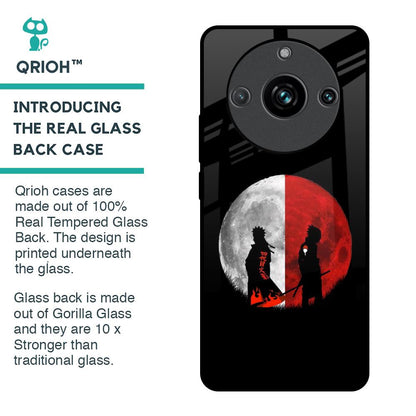Anime Red Moon Glass Case for Realme 11 Pro Plus 5G
