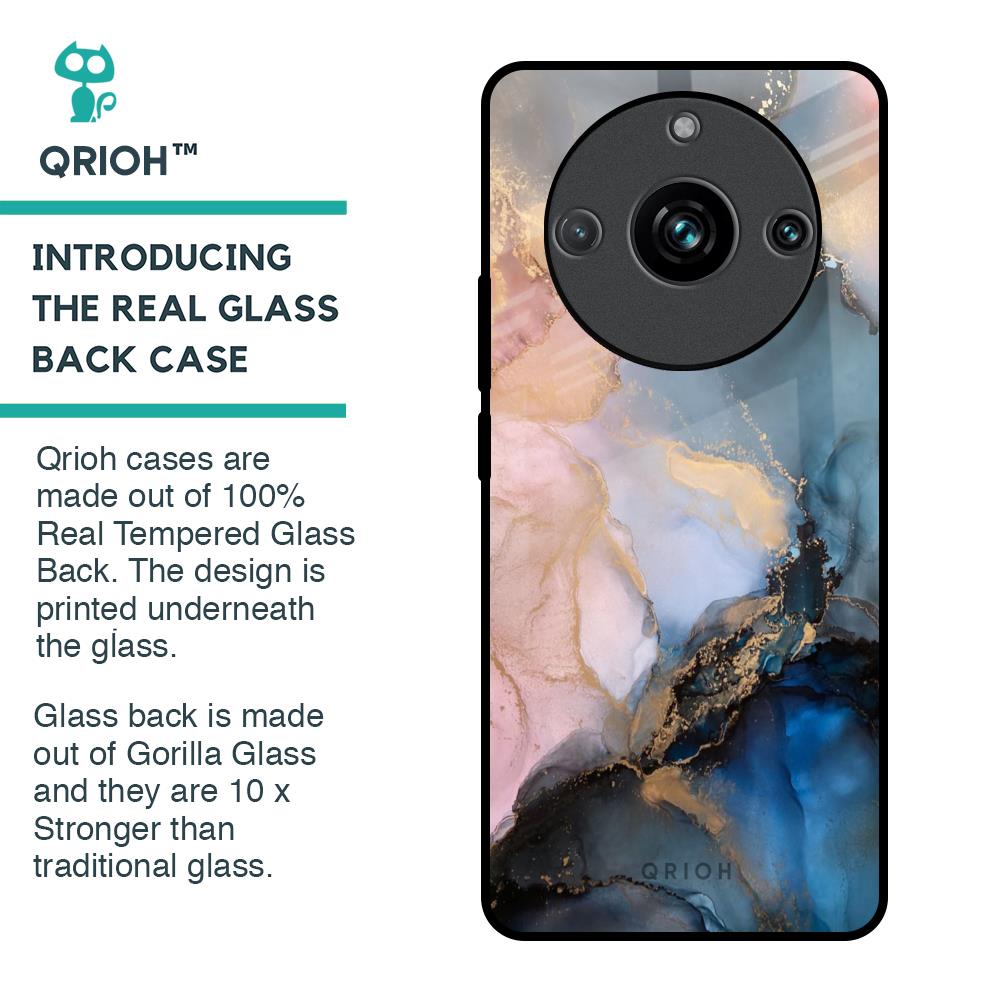 Marble Ink Abstract Glass Case for Realme 11 Pro Plus 5G