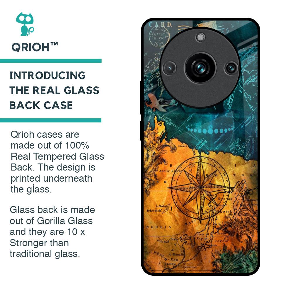 Architecture Map Glass Case for Realme 11 Pro Plus 5G