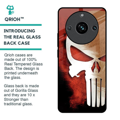 Red Skull Glass Case for Realme 11 Pro Plus 5G