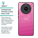Pink Ribbon Caddy Glass Case for Realme 11 Pro Plus 5G
