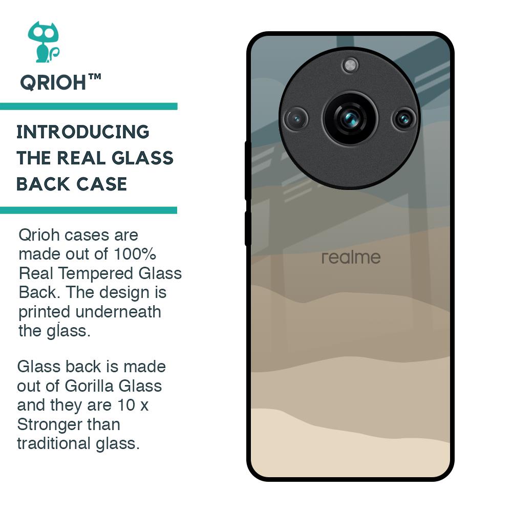 Abstract Mountain Pattern Glass Case for Realme 11 Pro Plus 5G