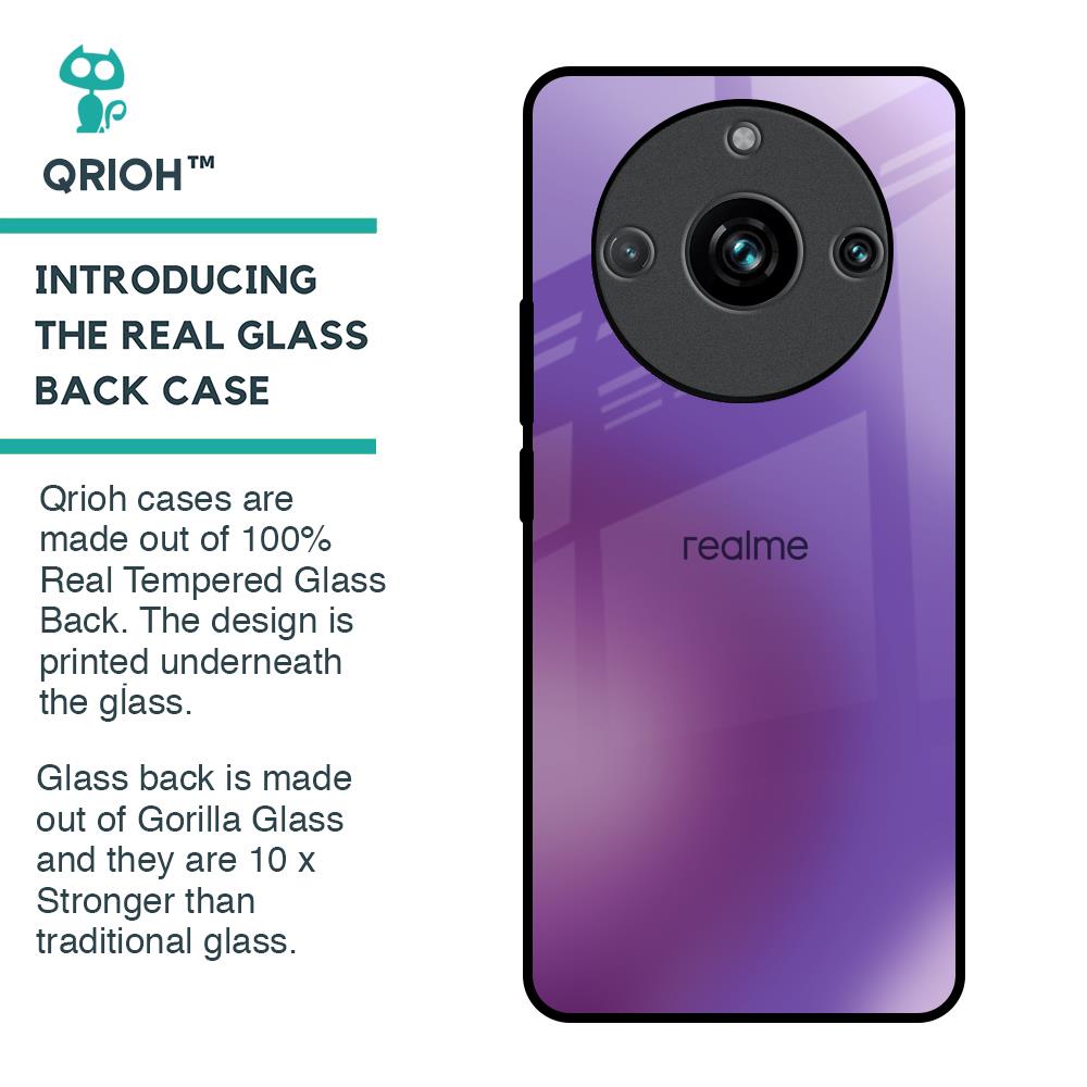 Ultraviolet Gradient Glass Case for Realme 11 Pro Plus 5G