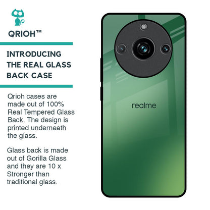 Green Grunge Texture Glass Case for Realme 11 Pro Plus 5G
