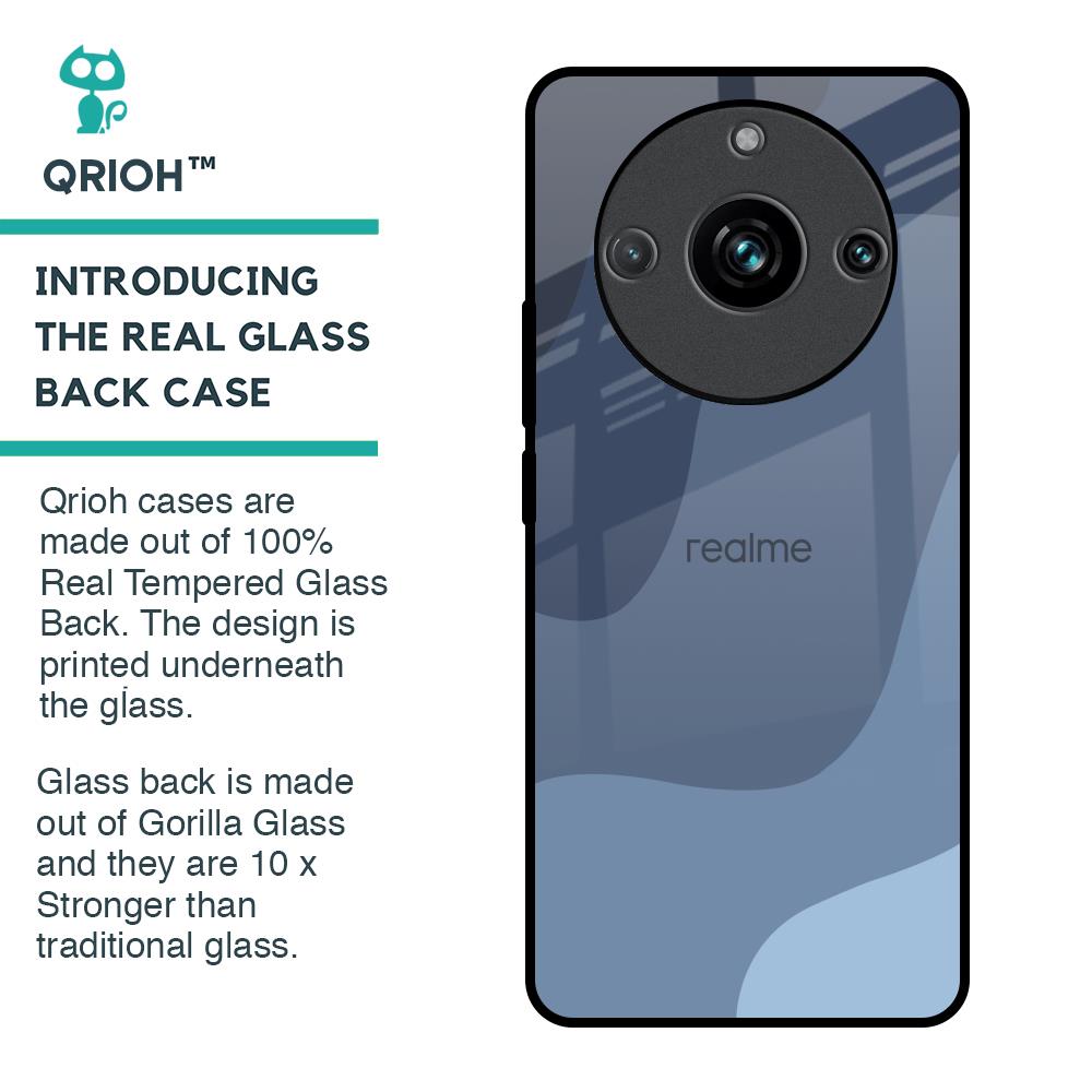 Navy Blue Ombre Glass Case for Realme 11 Pro Plus 5G