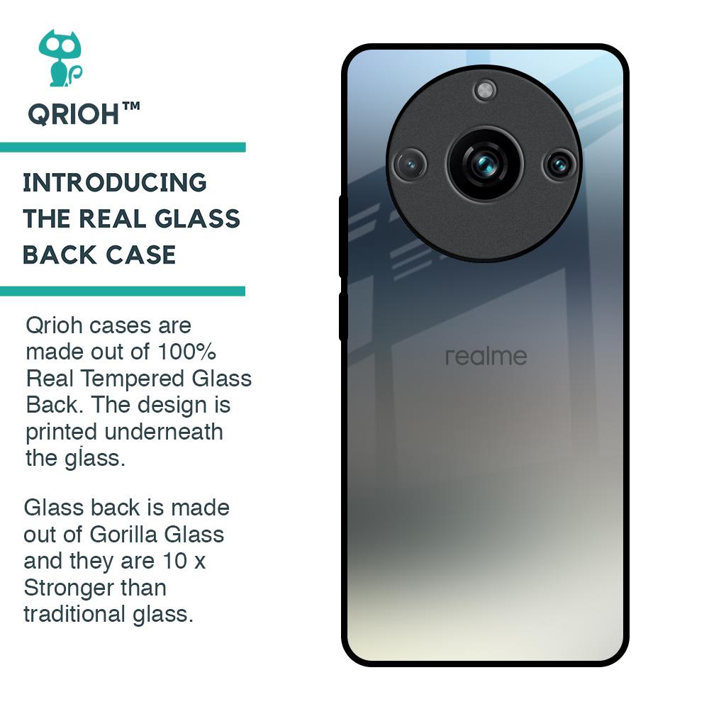 Tricolor Ombre Glass Case for Realme 11 Pro Plus 5G
