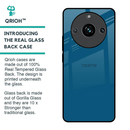 Cobalt Blue Glass Case for Realme 11 Pro Plus 5G