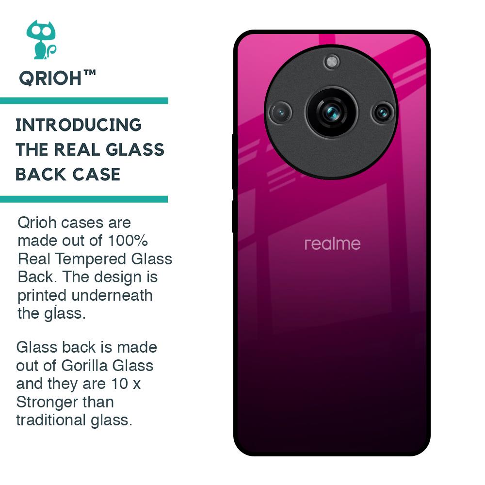 Purple Ombre Pattern Glass Case for Realme 11 Pro Plus 5G