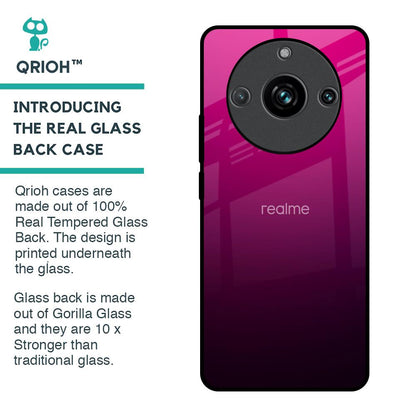 Purple Ombre Pattern Glass Case for Realme 11 Pro Plus 5G