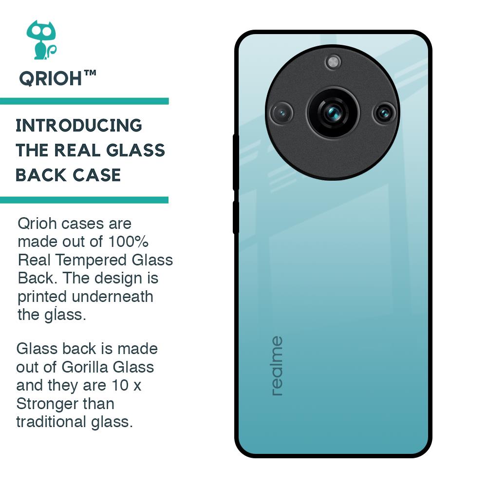 Arctic Blue Glass Case For Realme 11 Pro Plus 5G