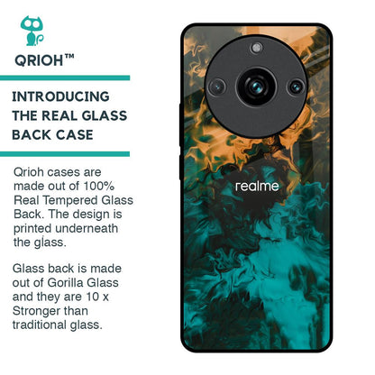 Watercolor Wave Glass Case for Realme 11 Pro Plus 5G