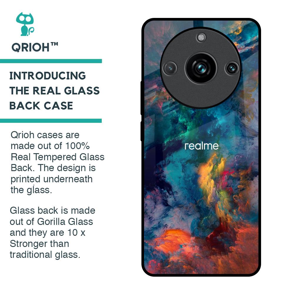 Colored Storm Glass Case for Realme 11 Pro Plus 5G