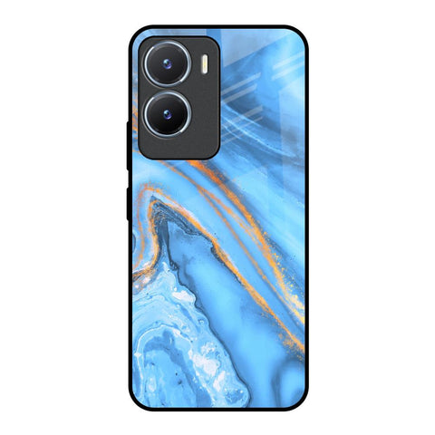 Vibrant Blue Marble Vivo T2x 5G Glass Back Cover Online
