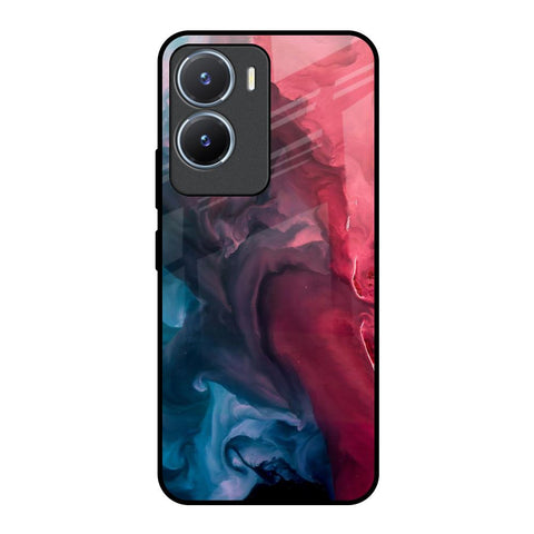 Blue & Red Smoke Vivo T2x 5G Glass Back Cover Online