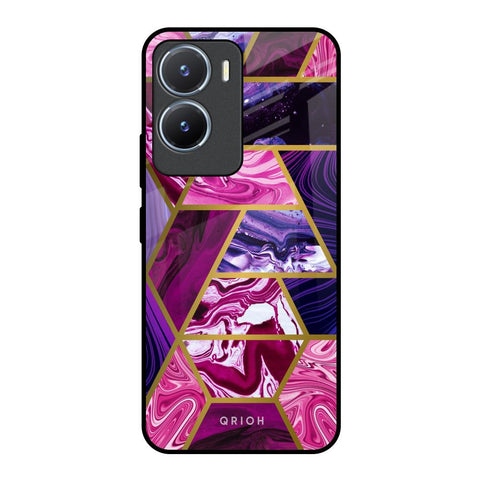 Electroplated Geometric Marble Vivo T2x 5G Glass Back Cover Online