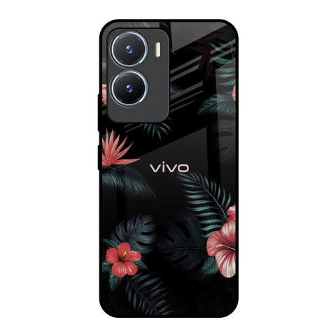 Tropical Art Flower Vivo T2x 5G Glass Back Cover Online