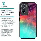 Colorful Aura Glass Case for Vivo T2x 5G
