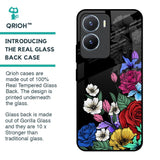 Rose Flower Bunch Art Glass Case for Vivo T2x 5G