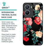 Floral Bunch Glass Case For Vivo T2x 5G