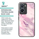 Diamond Pink Gradient Glass Case For Vivo T2x 5G