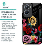 Floral Decorative Glass Case For Vivo T2x 5G