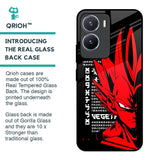 Red Vegeta Glass Case for Vivo T2x 5G