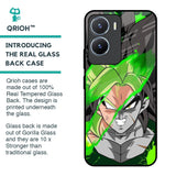 Anime Green Splash Glass Case for Vivo T2x 5G