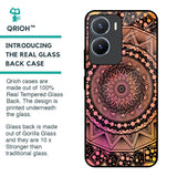 Floral Mandala Glass Case for Vivo T2x 5G