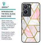 Geometrical Marble Glass Case for Vivo T2x 5G