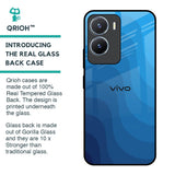 Blue Wave Abstract Glass Case for Vivo T2x 5G