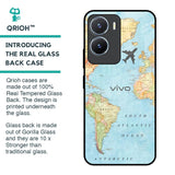 Fly Around The World Glass Case for Vivo T2x 5G