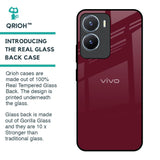 Classic Burgundy Glass Case for Vivo T2x 5G