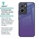 Indigo Pastel Glass Case For Vivo T2x 5G