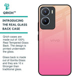 Pastel Pink Gradient Glass Case For Vivo T2x 5G