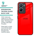 Blood Red Glass Case for Vivo T2x 5G