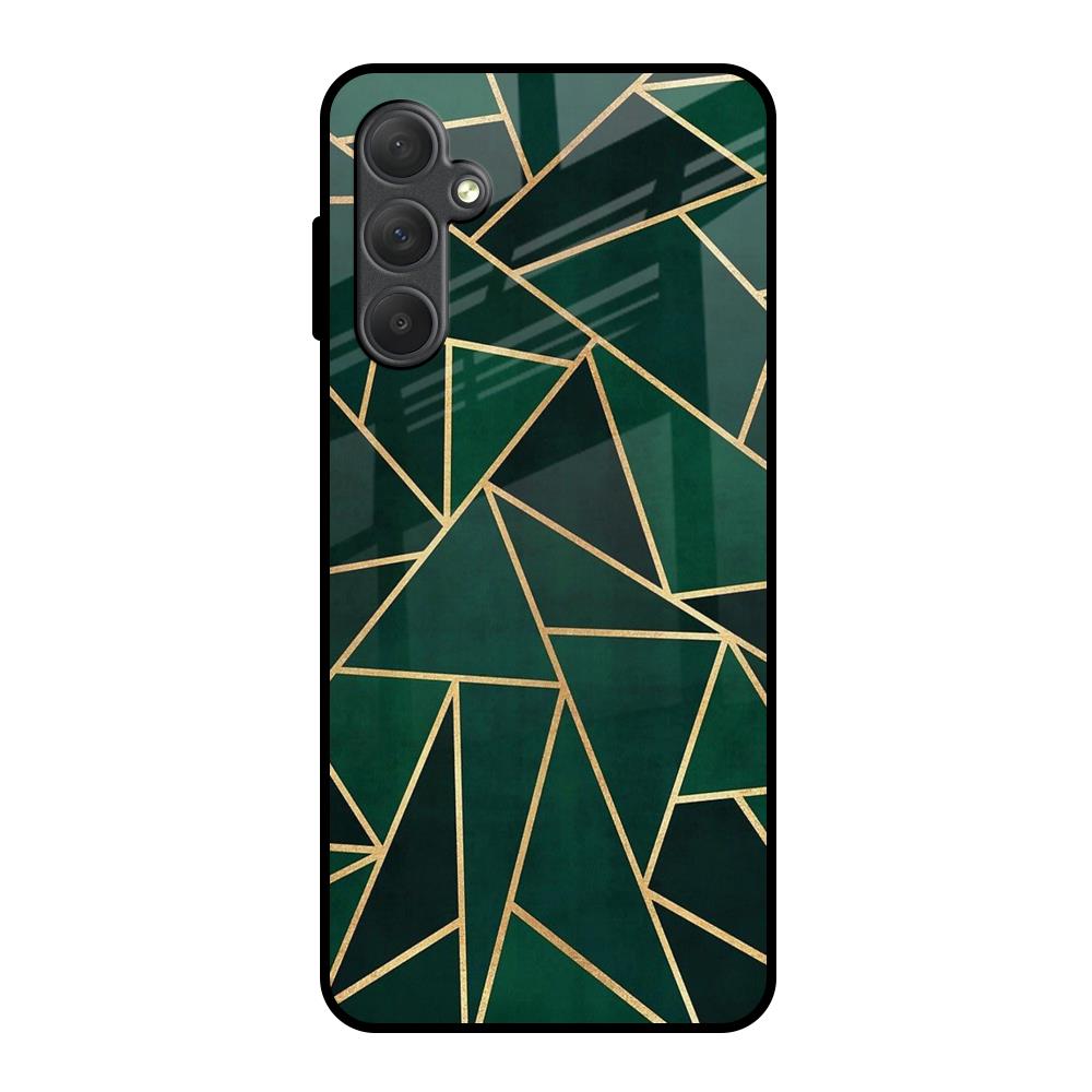 Abstract Green Samsung Galaxy F54 5G Glass Back Cover Online