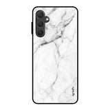 Modern White Marble Samsung Galaxy F54 5G Glass Back Cover Online
