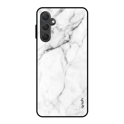 Modern White Marble Samsung Galaxy F54 5G Glass Back Cover Online