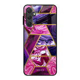 Electroplated Geometric Marble Samsung Galaxy F54 5G Glass Back Cover Online