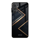 Sleek Golden & Navy Samsung Galaxy F54 5G Glass Back Cover Online