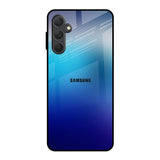 Blue Rhombus Pattern Samsung Galaxy F54 5G Glass Back Cover Online