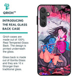 Radha Krishna Art Glass Case for Samsung Galaxy F54 5G