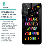 Magical Words Glass Case for Samsung Galaxy F54 5G