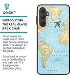 Travel Map Glass Case for Samsung Galaxy F54 5G